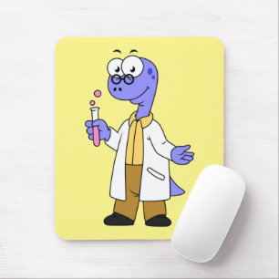 Illustration eines Brontosaurus-Chemisten. Mousepad