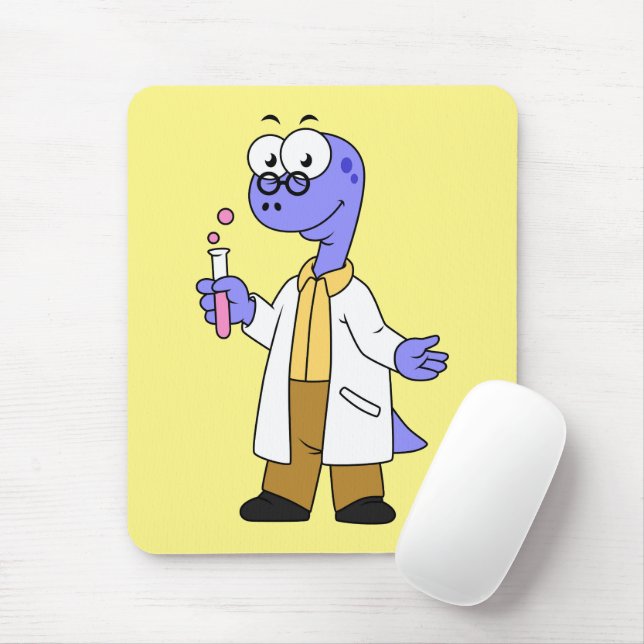Illustration eines Brontosaurus-Chemisten. Mousepad (Mit Mouse)