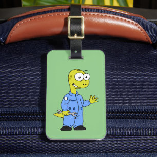 Illustration eines Brontosaurus-Mechanismus. Gepäckanhänger