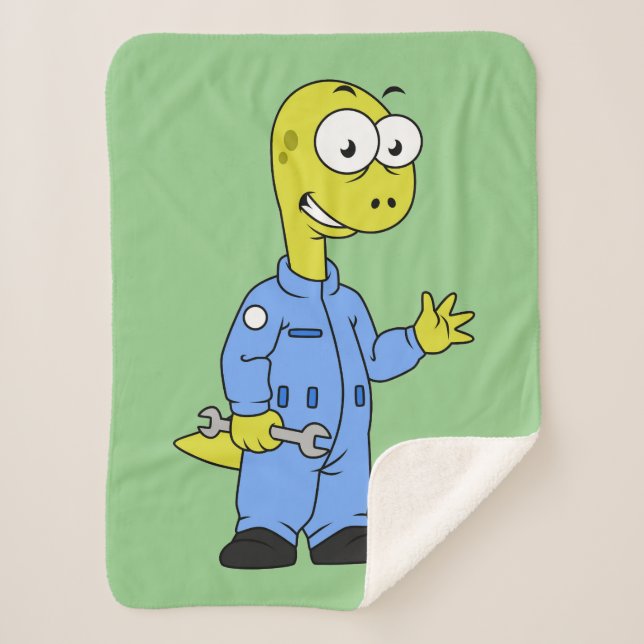 Illustration eines Brontosaurus-Mechanismus. Sherpadecke (Vorderseite)