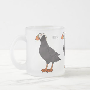 Illustration eines Cartoon-Bilds eines Gelbschopfl Mattglastasse