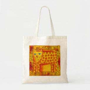Illustration eines gemusterten Leoparden in Wasser Tragetasche