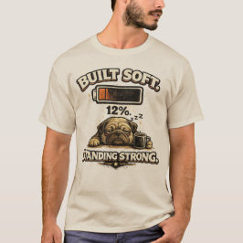 Illustration eines Hundes mit niedriger Akkuladung T-Shirt