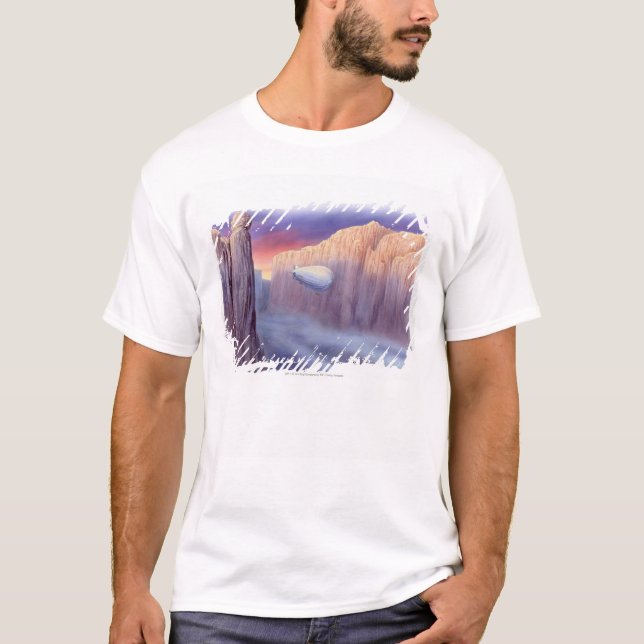 Illustration eines Luftschiffreisens T-Shirt (Vorderseite)