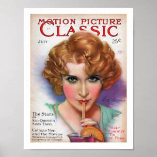 ILLUSTRATION EINES MAGAZINCOVERS AUS DEN 1930ER JA POSTER