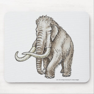 Illustration eines Mammuts Mousepad