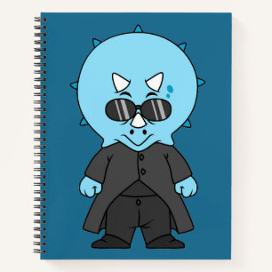 Illustration eines Matrix-Triceratops. Notizbuch