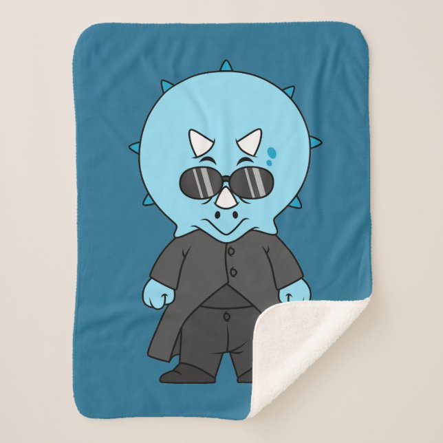 Illustration eines Matrix-Triceratops. Sherpadecke (Vorderseite)