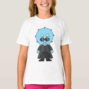 Illustration eines Matrix-Triceratops. T-Shirt