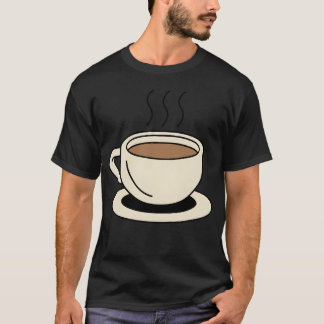 Illustration eines Morning Brew Cups im Retro-Stil T-Shirt