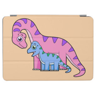 Illustration eines Mutter-Kind-Brachiosaurus. iPad Air Hülle