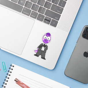 Illustration eines Pachycephalosaurus-Transporters Aufkleber