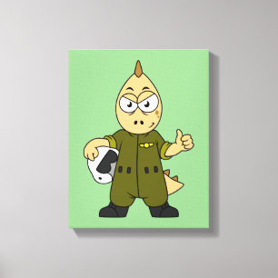 Illustration eines Piloten von Allosaurus Jet. Leinwanddruck