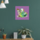 Illustration eines Plateosaurus, der die Harfe spi Poster (Living Room 1)
