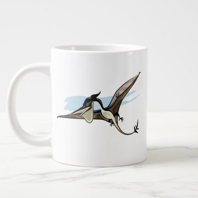 Illustration eines Pteranodon Dinosauriers. Jumbo-Tasse (Links)