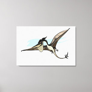 Illustration eines Pteranodon Dinosauriers. Leinwanddruck