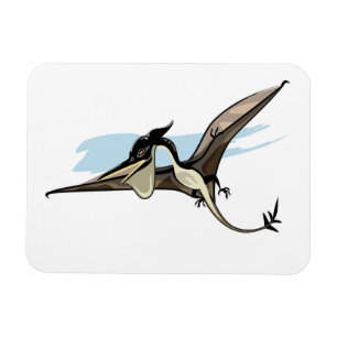 Illustration eines Pteranodon Dinosauriers. Magnet