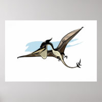 Illustration eines Pteranodon Dinosauriers.