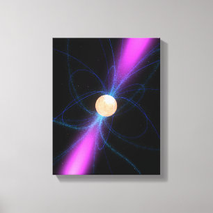 Illustration eines Pulsar 2 Leinwanddruck
