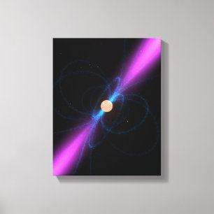 Illustration eines Pulsar Leinwanddruck