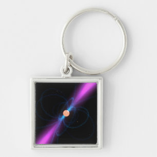 Illustration eines Pulsar Schlüsselanhänger