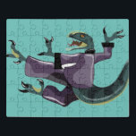 Illustration eines Raptor Darstellend Karate. Puzzle<br><div class="desc">Illustration eines Raptor darstellend Karate.</div>