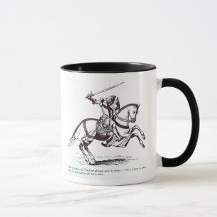 Illustration eines Ritters Templar Tasse