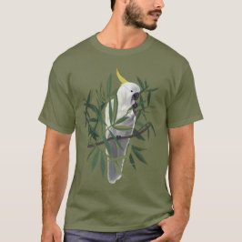 Illustration eines Schwefelkakadus in einem Baum T-Shirt