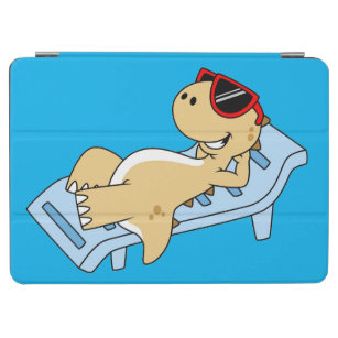 Illustration eines Sonnenbades Tyrannosaurus Rex. iPad Air Hülle