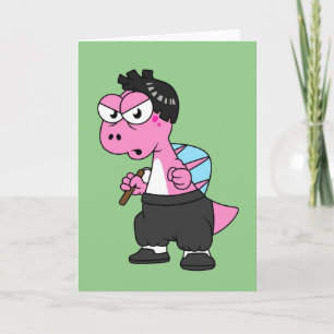 Illustration eines Spinosaurus-Bruce-Lees. Karte