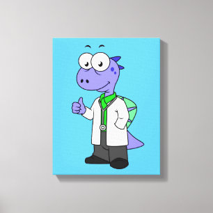 Illustration eines Spinosaurus-Doktors. Leinwanddruck