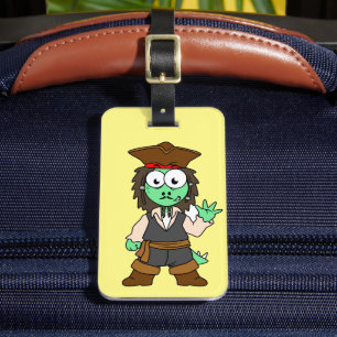 Illustration eines Stegosaurus-Pirates, Jack-Sparr Gepäckanhänger