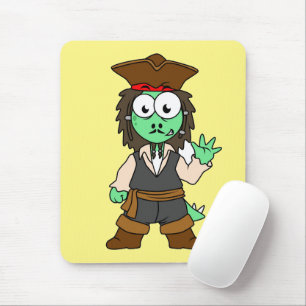 Illustration eines Stegosaurus-Pirates, Jack-Sparr Mousepad