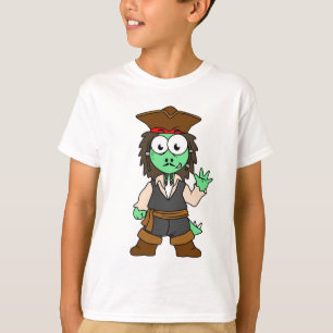 Illustration eines Stegosaurus-Pirates, Jack-Sparr T-Shirt