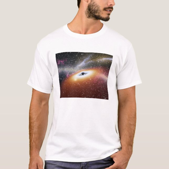 Illustration eines supermassiven schwarzen Lochs T-Shirt (Vorderseite)