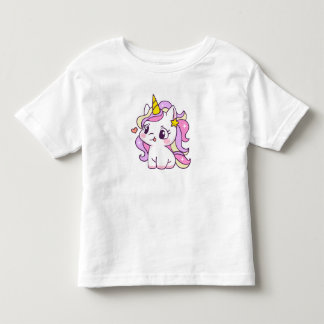 Illustration eines süßen Einhorns im Kawaii-Stil Kleinkind T-shirt