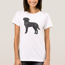 Illustration eines süßen schwarzen Labrador Retrie