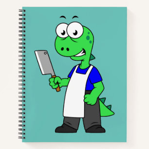 Illustration eines Tyrannosaurus Rex Metzgers. Notizbuch