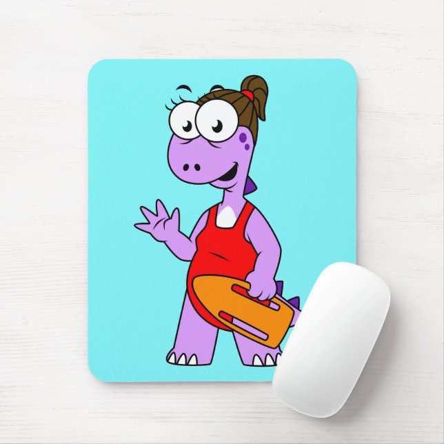 Illustration eines Tyrannosaurus Rex Rettungsschwi Mousepad (Mit Mouse)
