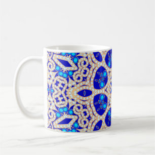 Illustration eines Vintage-Hintergrunds mit wertvo Kaffeetasse