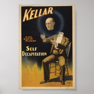 Illustration eines Vintage-Zauberers Poster