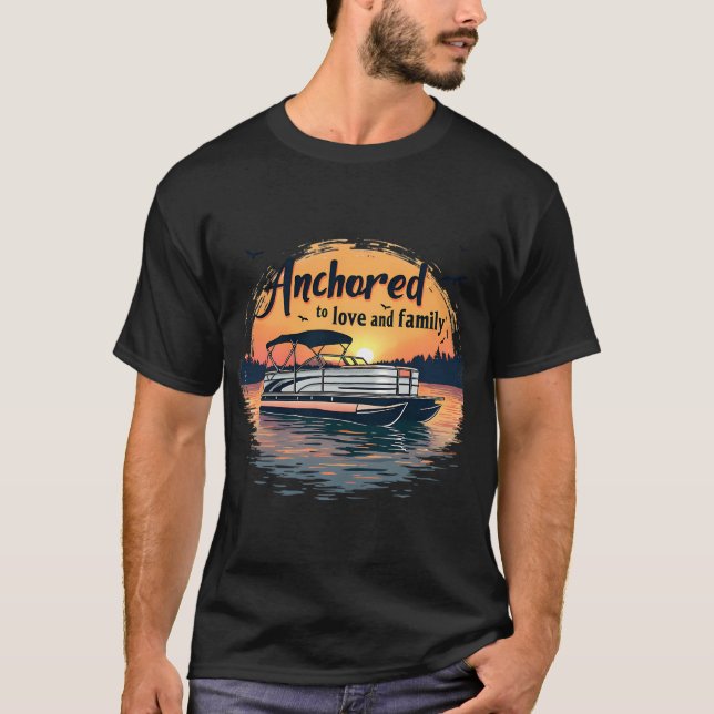 Illustration Fisch Meerforelle mit Schatten T-Shirt (Vorderseite)