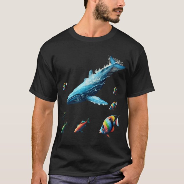 Illustration Fisch Meerforelle T-Shirt (Vorderseite)