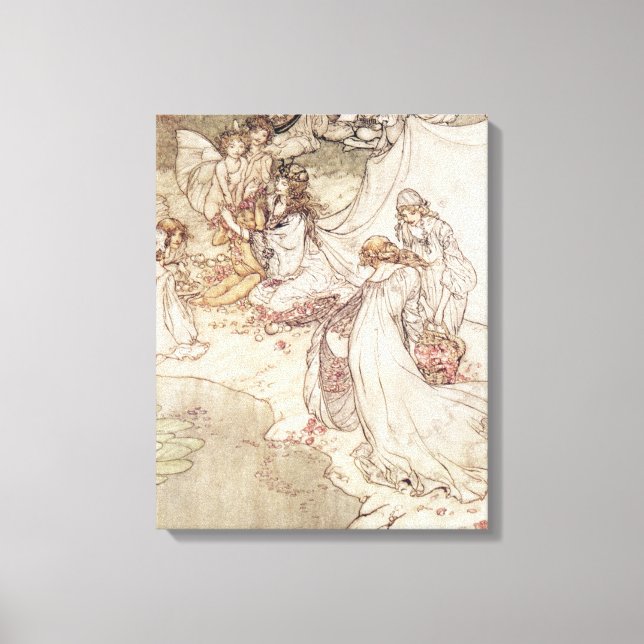 Illustration für eine Märchen Leinwanddruck (Vorderseite)