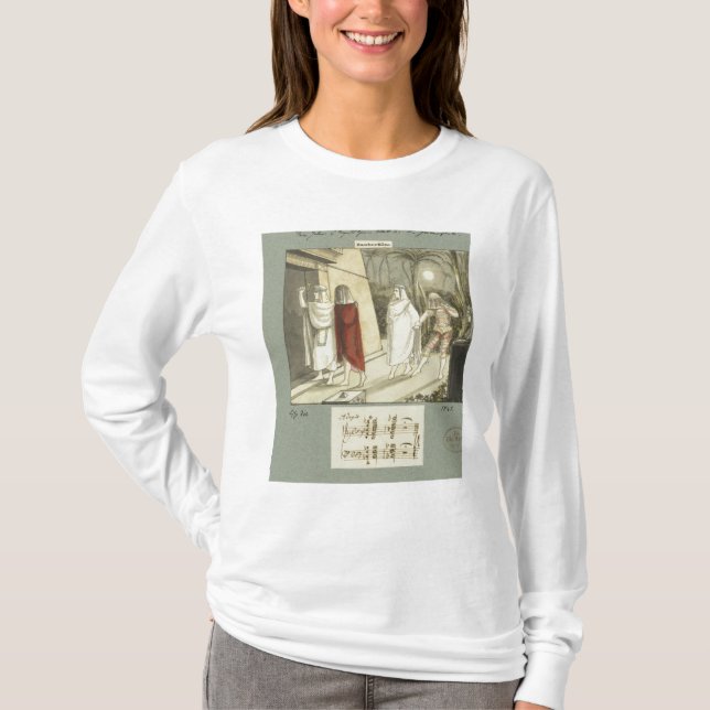 Illustration für Mozart "Zauberflöte", 1845 T-Shirt (Vorderseite)