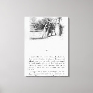 Illustration für "Rot und Schwarz" Leinwanddruck