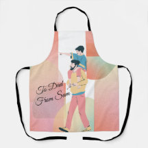 Illustration glücklicher Vater und Sohn