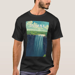 Illustration Guyana Reise Kunst Vintage T-Shirt