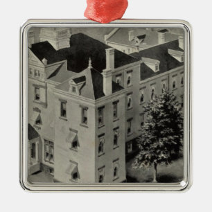 Illustration Hartfords Connecticut Ornament Aus Metall