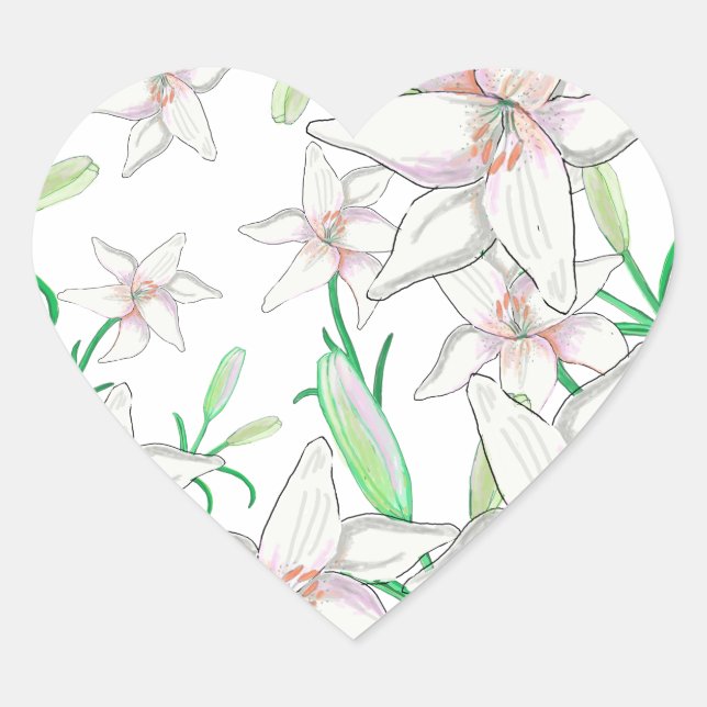 Illustration Herz-Aufkleber (Vorderseite)